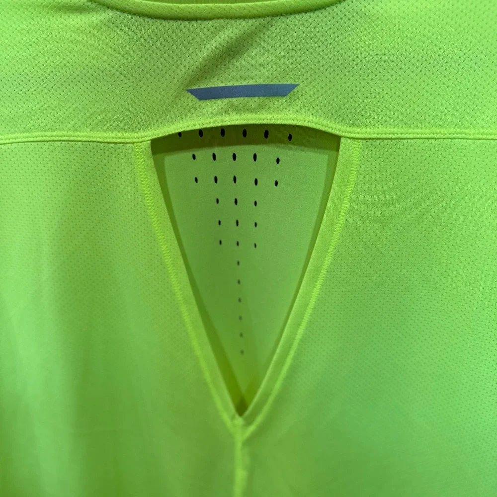 C9 Champion Duo Dry Women XL Neon Yellow Short Sleeve Activewear Running Top